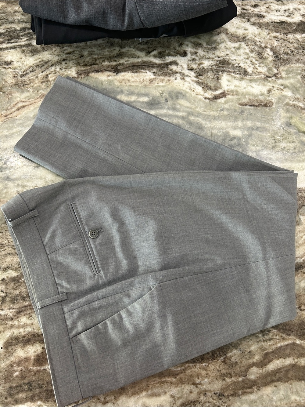 Express Light Gray Men's Dress Pants - Modern Tailored Look extra slim